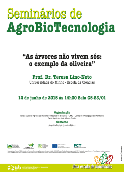 Seminários de AgroBioTecnologia: “As árvores não vivem sós: o exemplo da oliveira”